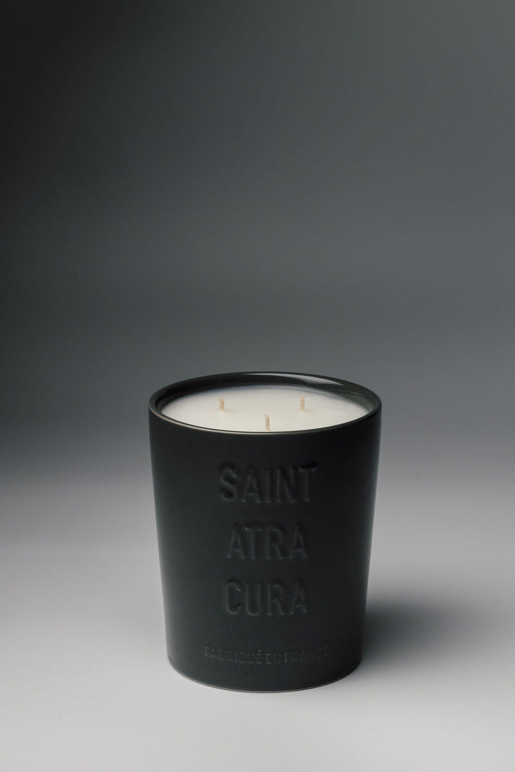 Grande Bougie - Cuir Poivre Rose