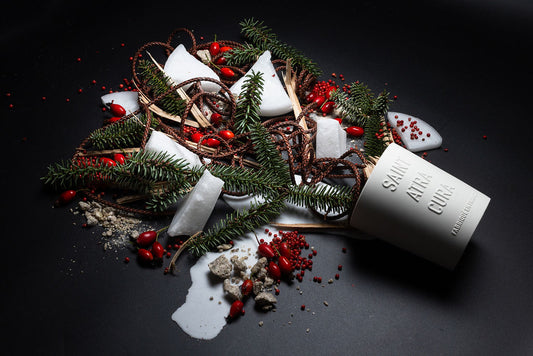 Grande Bougie - Cuir Poivre Rose